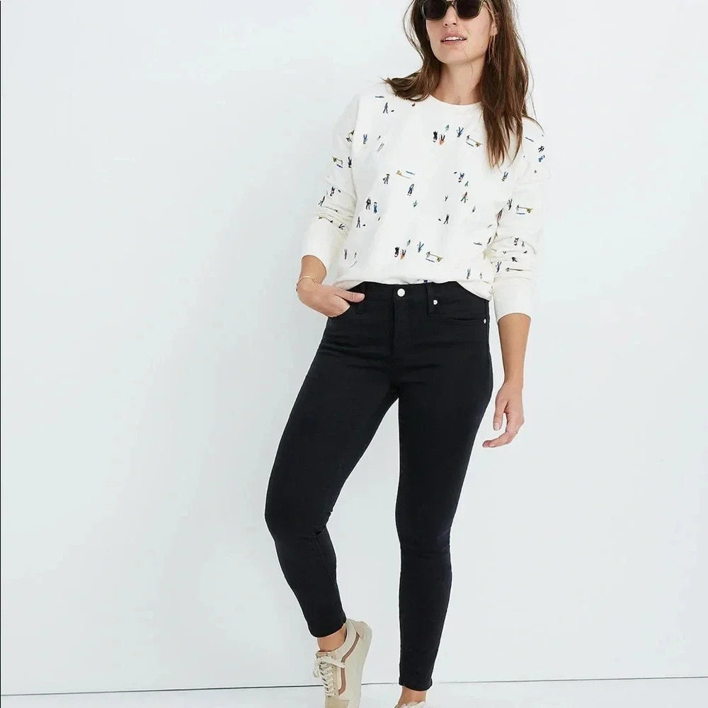 ! Madewell petite 9” mid-rise skinny jeans in lunar wash - tencel denim …
